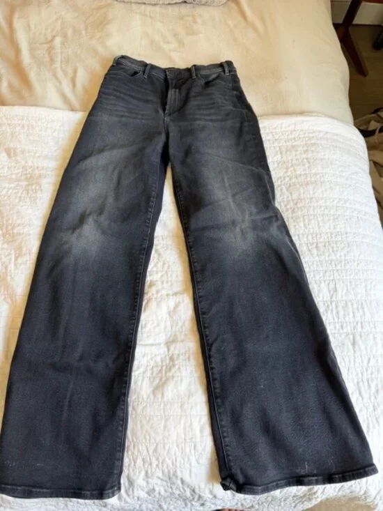 Mother Denim Hustler Roller Sneak in Black Size 29 - Picture 1 of 3